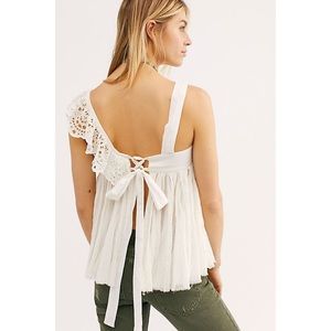 Free People Tops - Free People Garden Party Eyelet Swing Top White Free People Tops - Free People Garden Party Eyelet Swing Top White